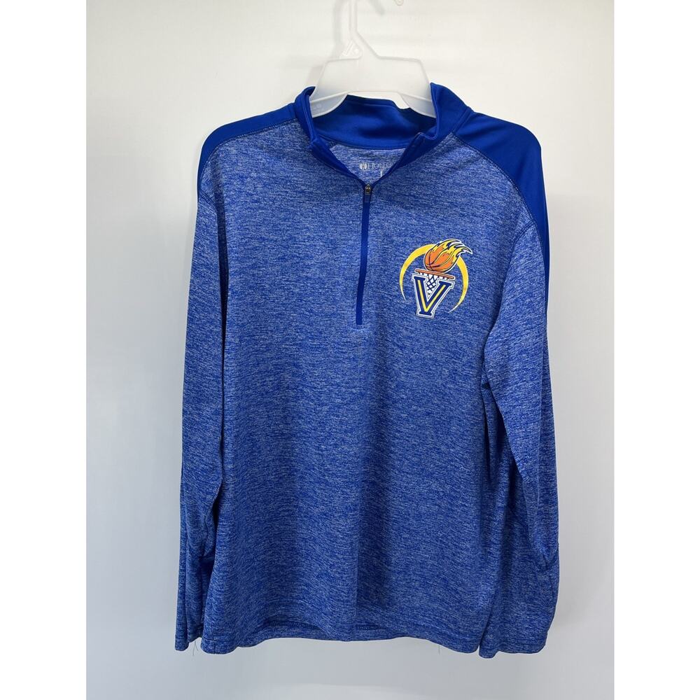 Holloway Dry-Excel Team Performance 1/4 Zip Bue Polyester L/S Pullover L